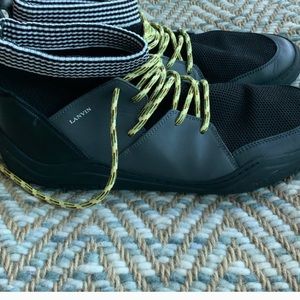 MENS - Lanvin Stretch Knit High Tops - Sz 9